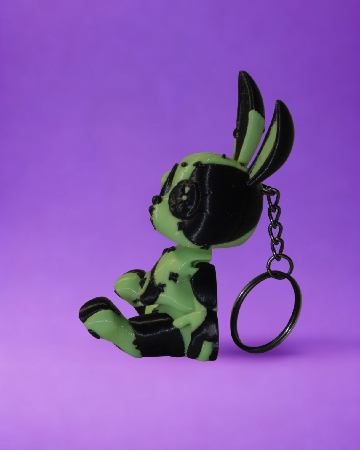 portachiavi bunny VERDE NERO