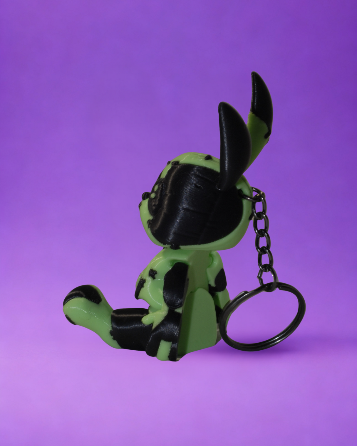 portachiavi bunny VERDE NERO