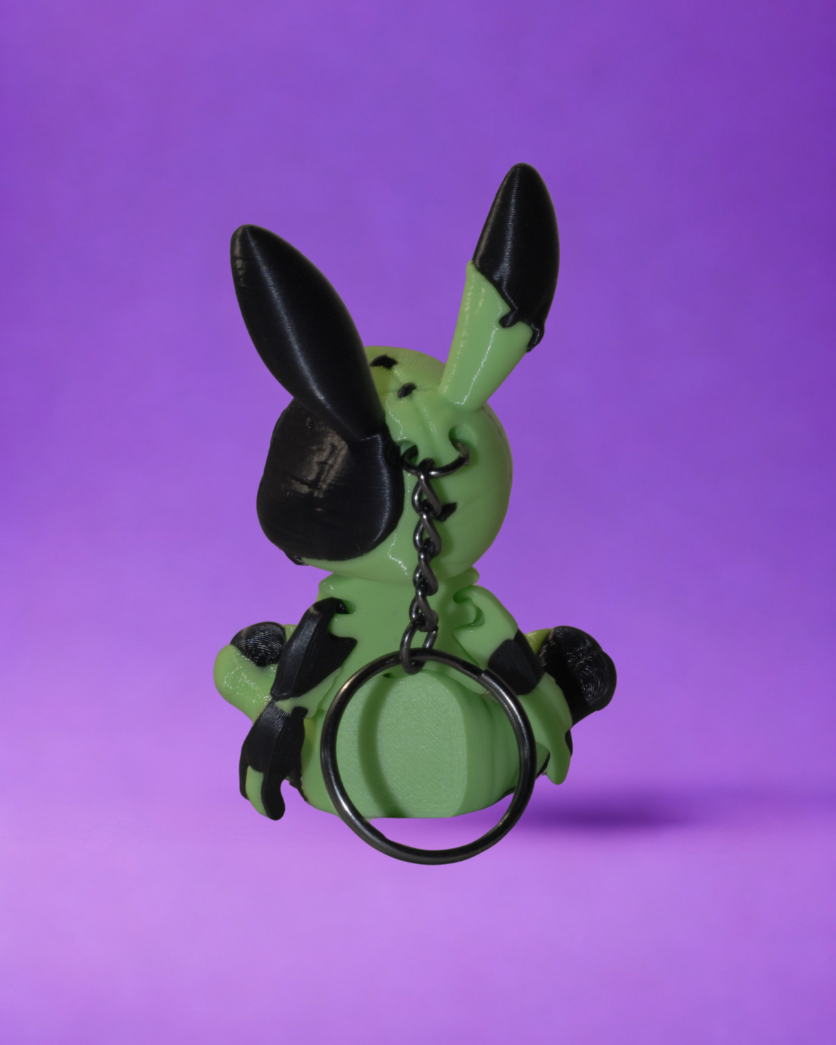 portachiavi bunny VERDE NERO