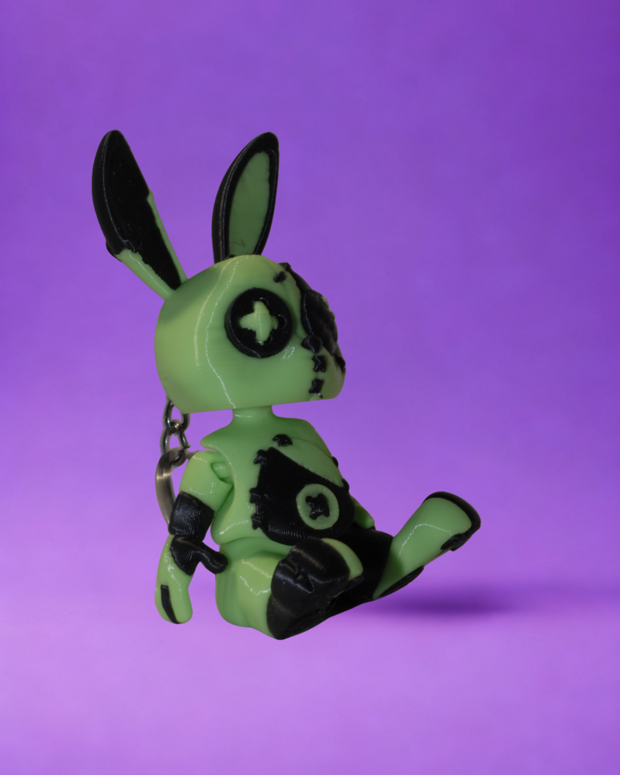 portachiavi bunny VERDE NERO