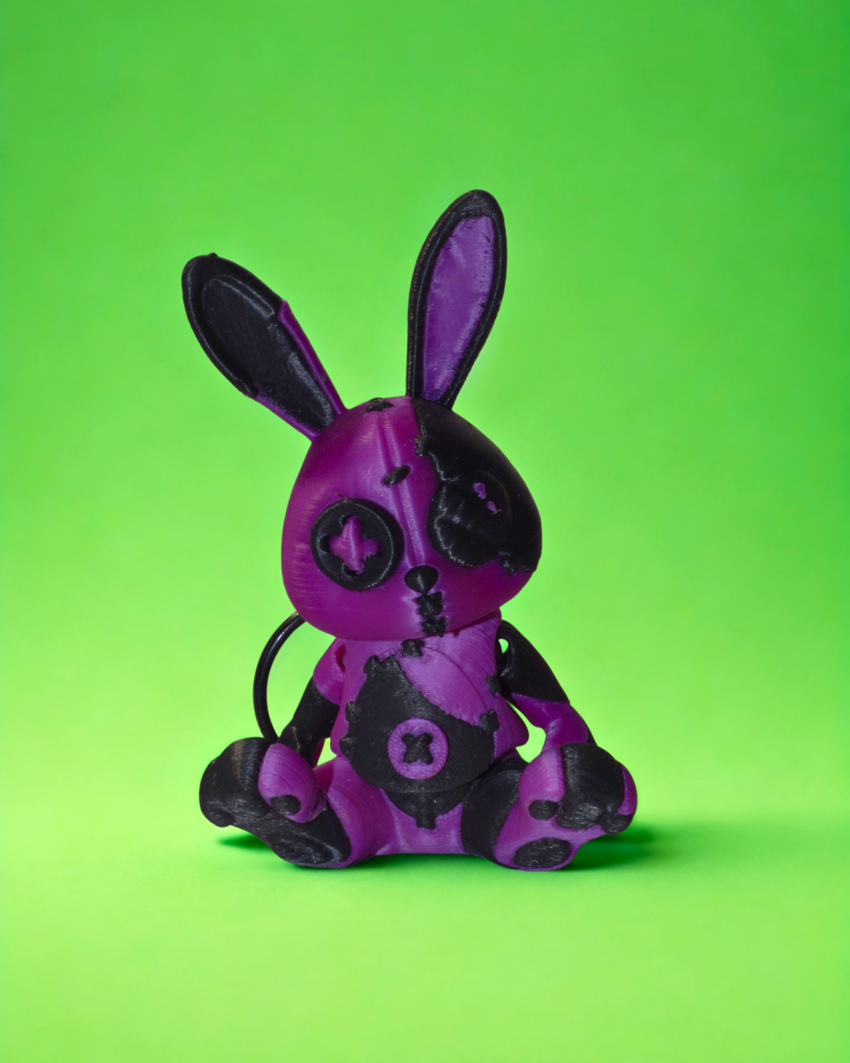 portachiavi bunny VIOLA NERO