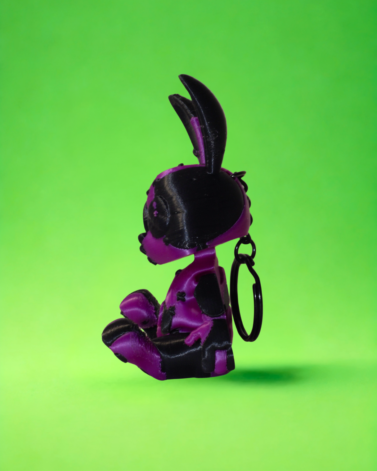 portachiavi bunny VIOLA NERO