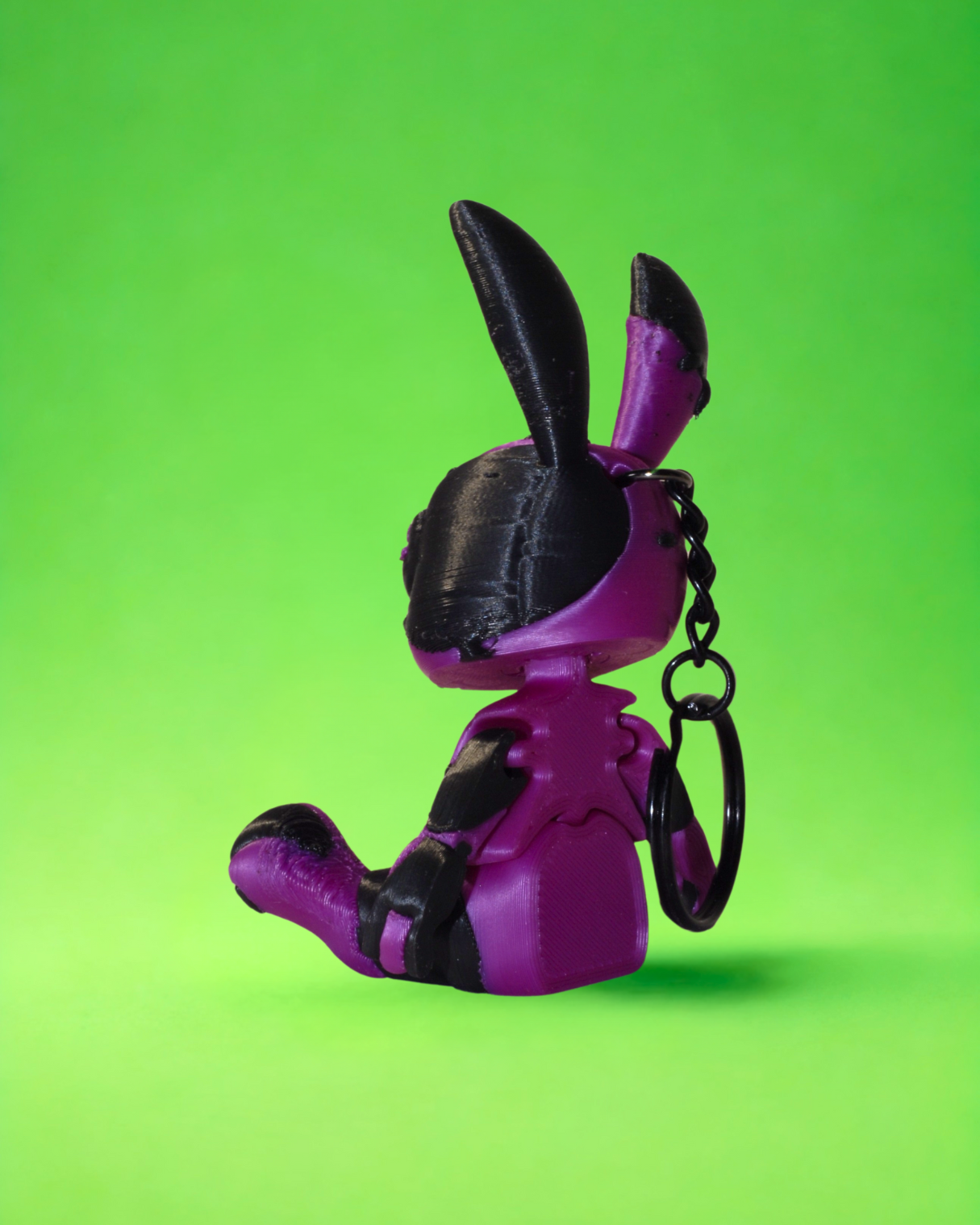 portachiavi bunny VIOLA NERO