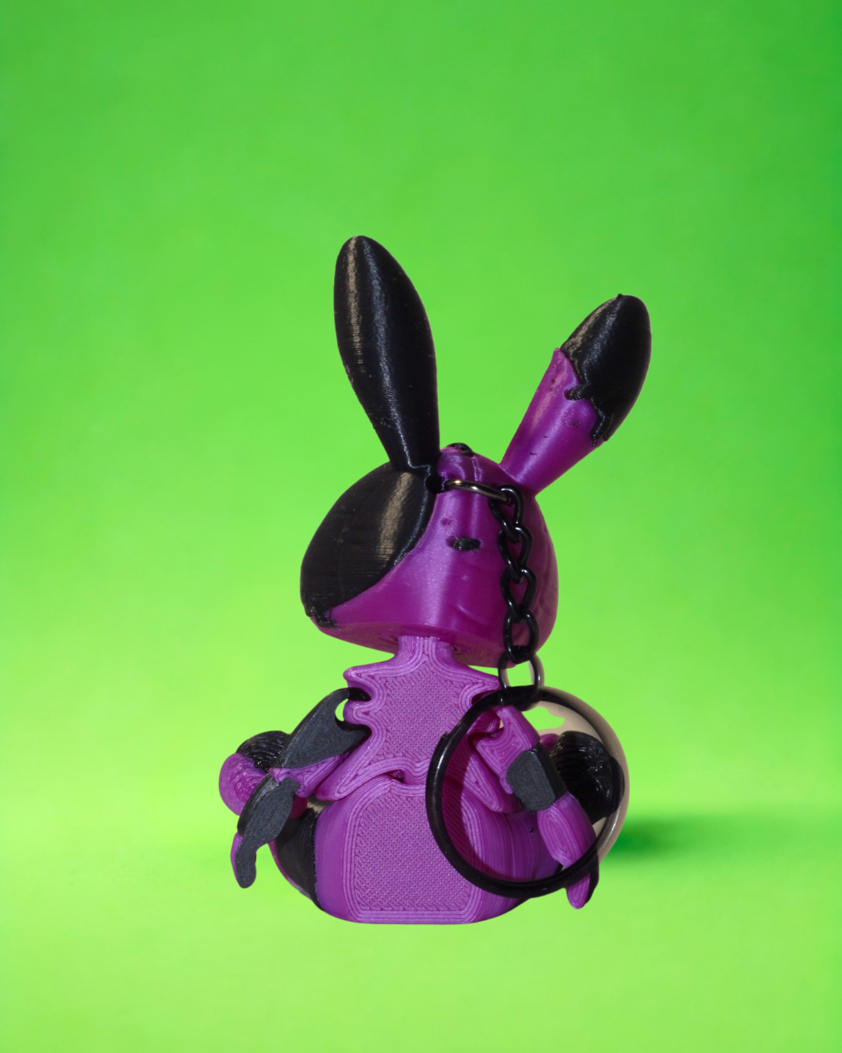 portachiavi bunny VIOLA NERO