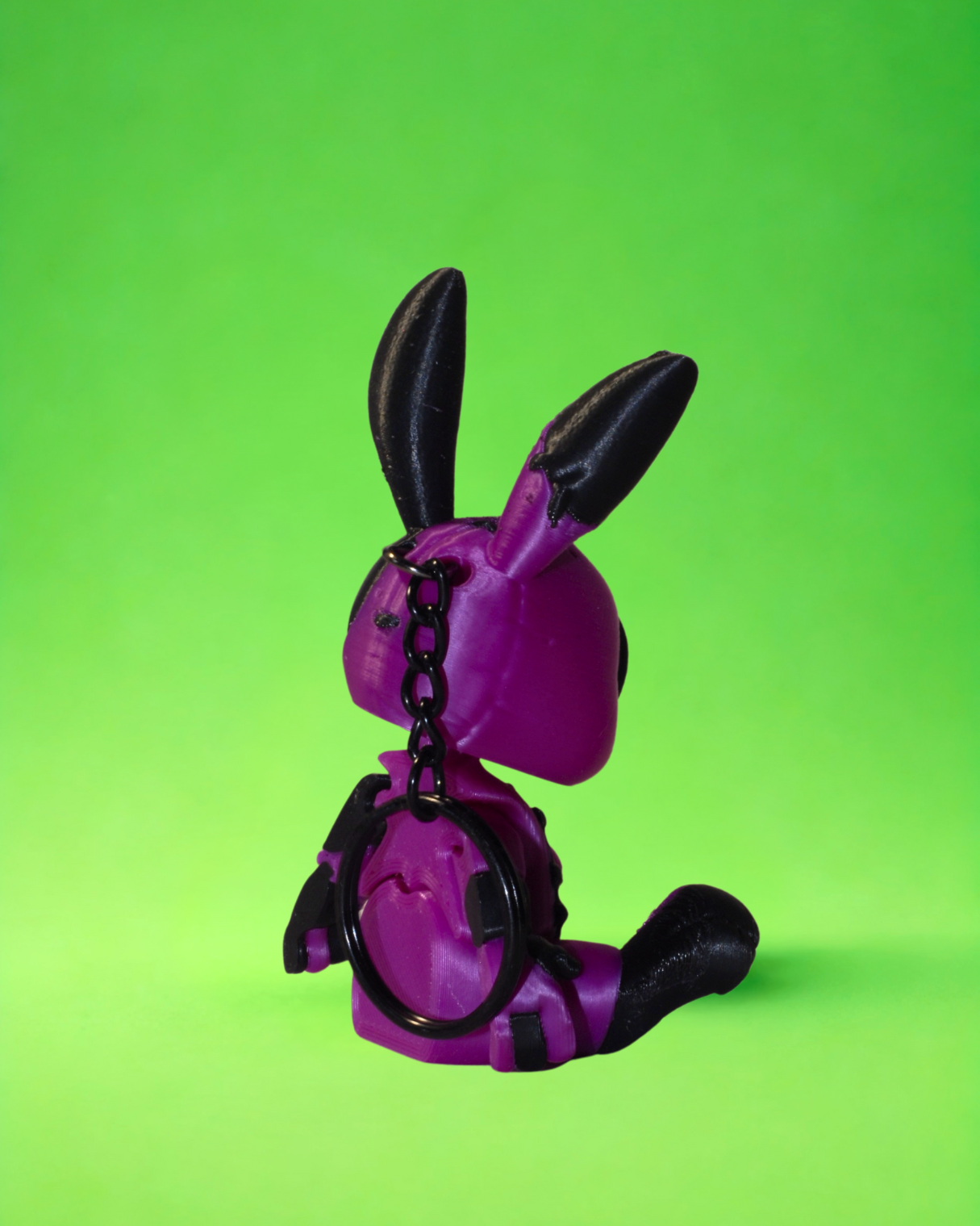 portachiavi bunny VIOLA NERO