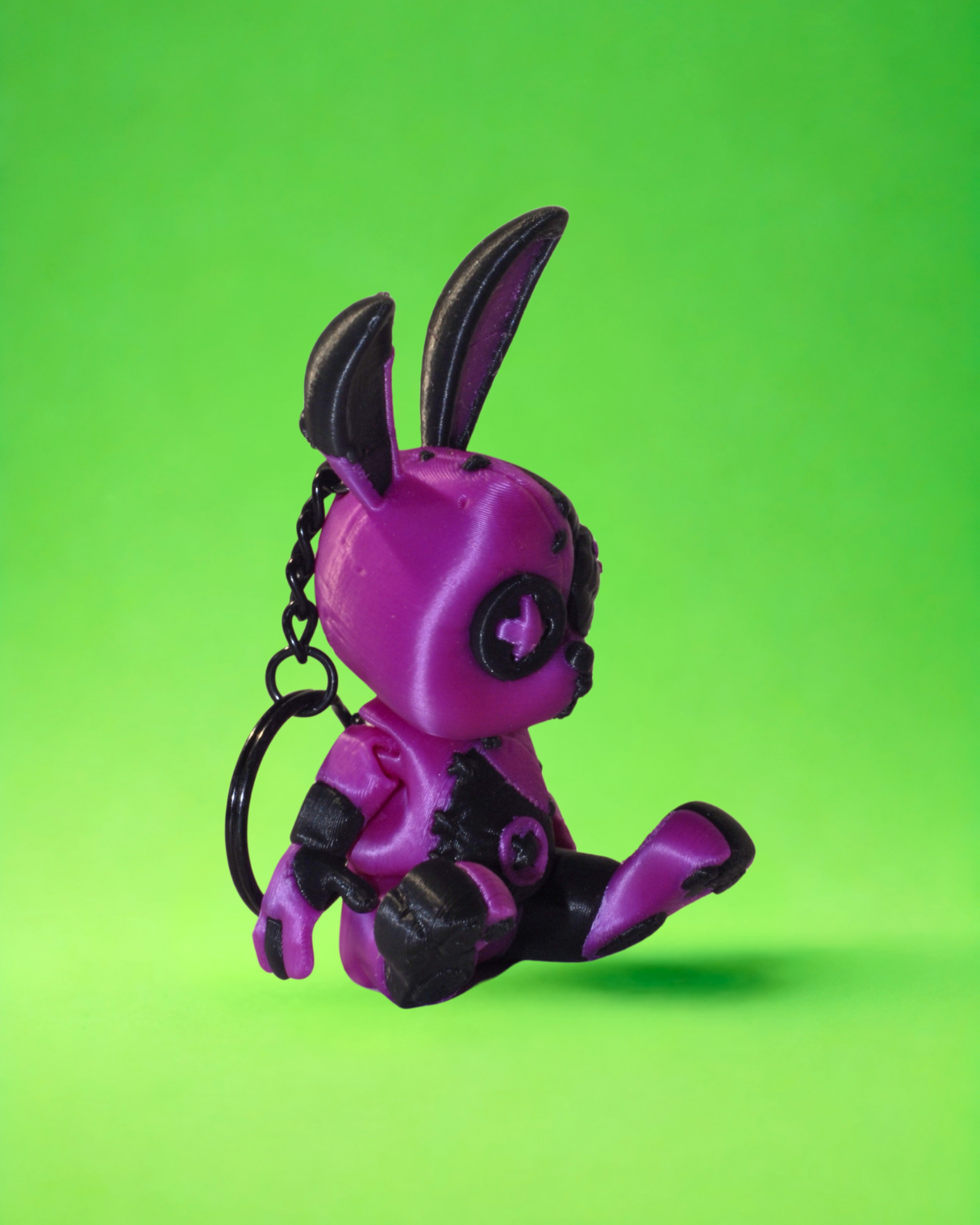 portachiavi bunny VIOLA NERO