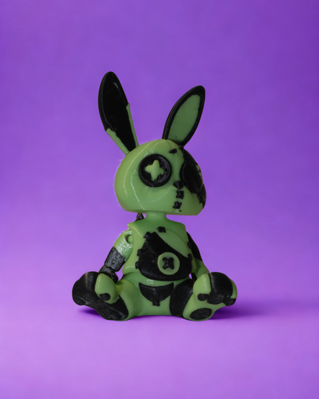portachiavi bunny VERDE NERO