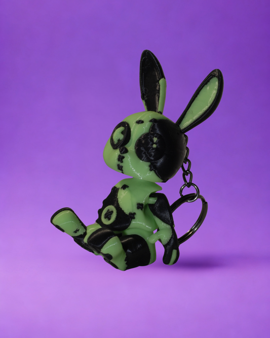 portachiavi bunny VERDE NERO