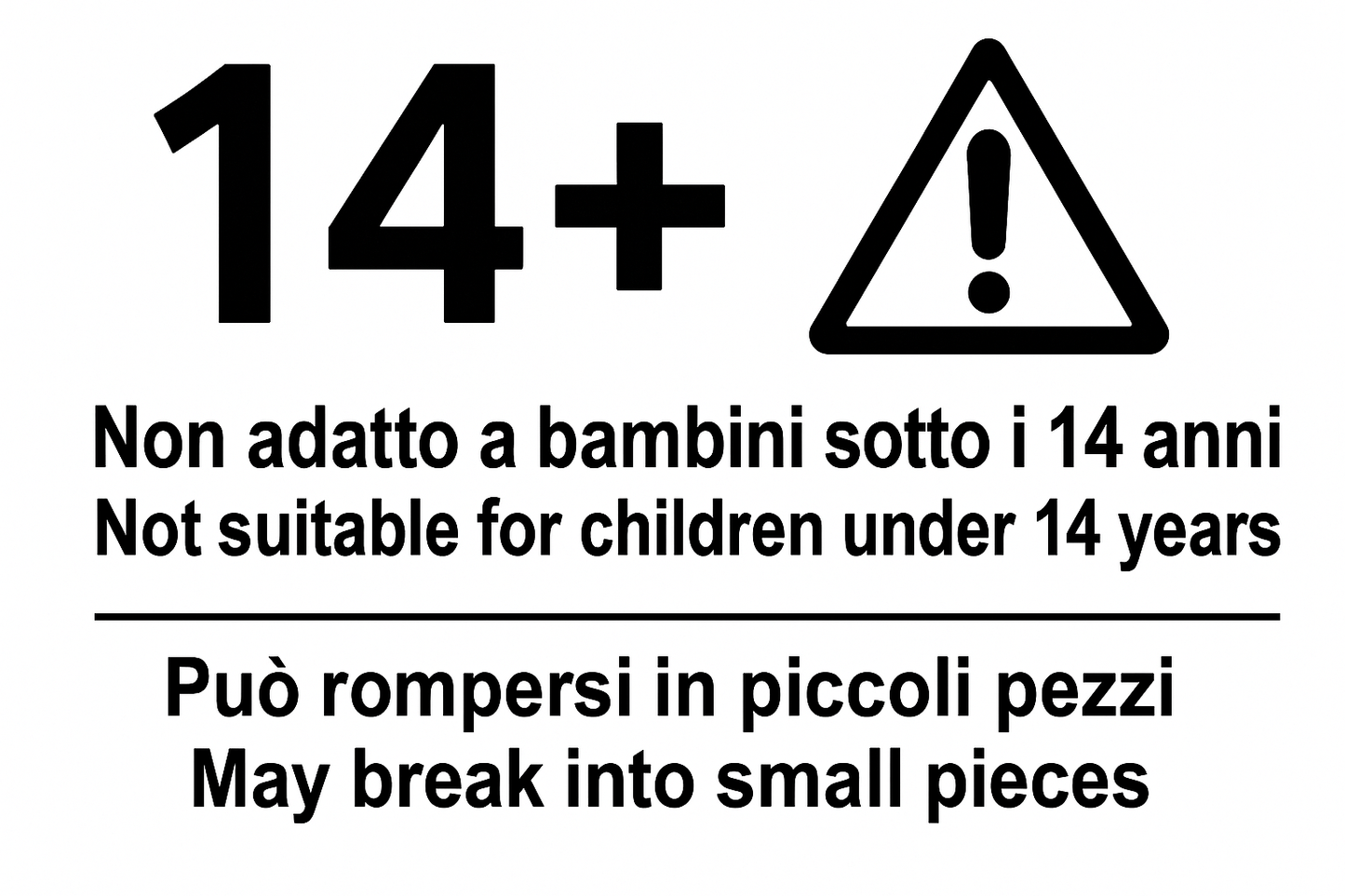 Age labelling bilingue italiano-inglese